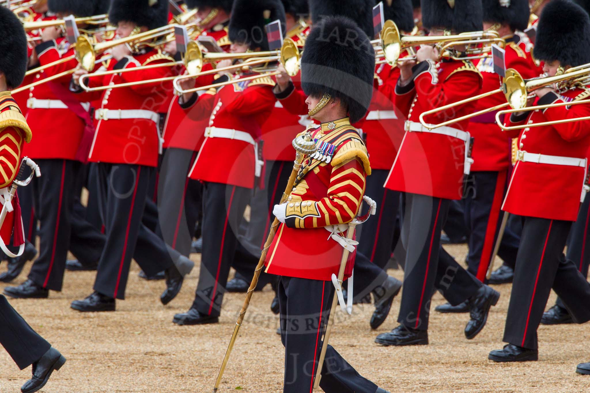 The Colonel's Review 2012: Drum Major Scott Fitzgerald, Coldstream Guards..
Horse Guards Parade, Westminster,
London SW1,

United Kingdom,
on 09 June 2012 at 11:21, image #283