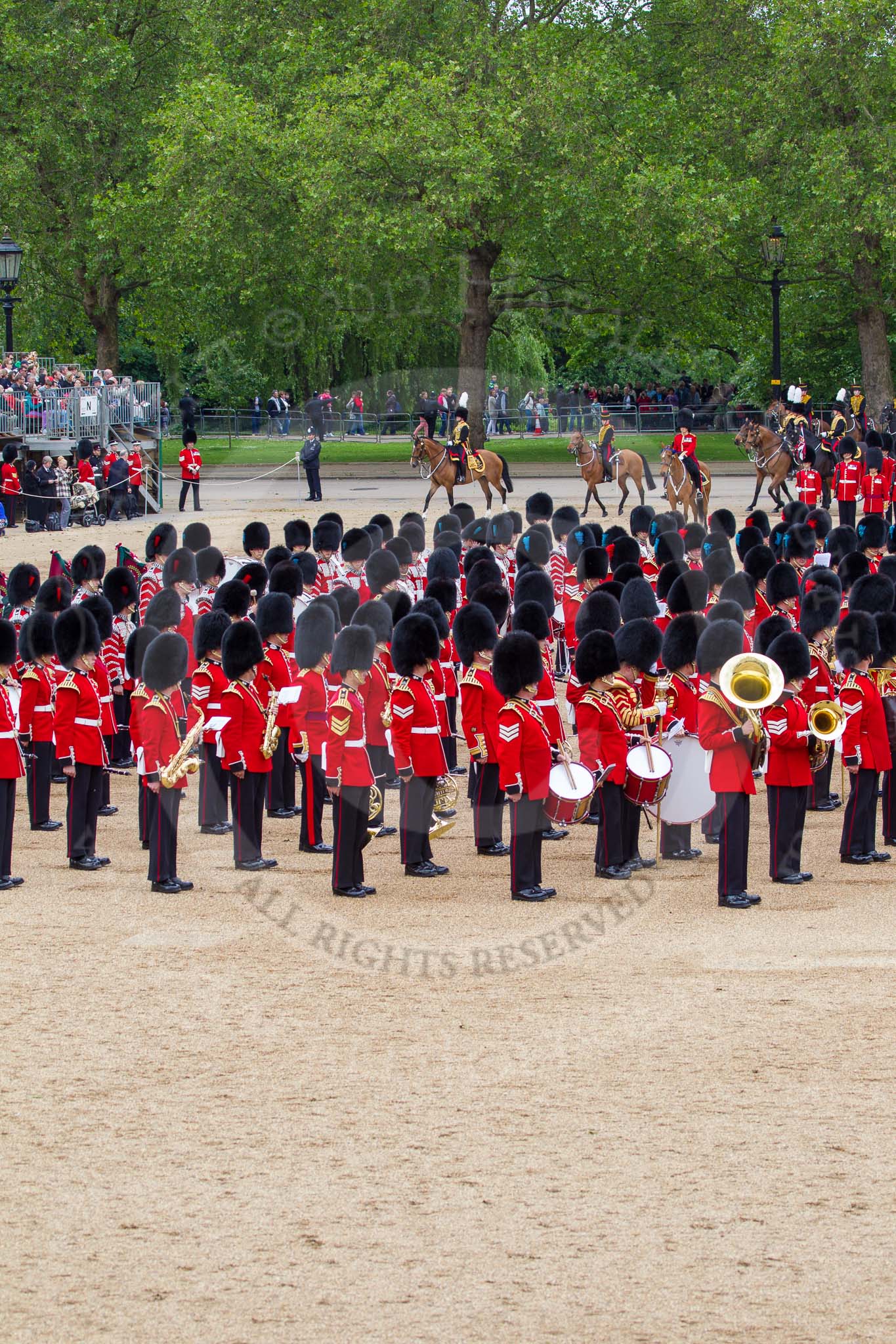 The Colonel's Review 2012: The March Past: After the Massed Bands have repositioned, the King's Troop Royal Horse Artillery starts their Ride Past around the parade ground..
Horse Guards Parade, Westminster,
London SW1,

United Kingdom,
on 09 June 2012 at 11:50, image #381