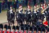 The Colonel's Review 2012: The first divisions of the Sovereign’s Escort, the Blues and Royals, arriving at Horse Guards Parade..
Horse Guards Parade, Westminster,
London SW1,

United Kingdom,
on 09 June 2012 at 10:56, image #138