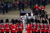 The Colonel's Review 2012: Coachman Jack Hargreaves with the two Windsor Grey horses that would be pulling the ivory-mounted Phaeton with HM The Queen during the "real" parade..
Horse Guards Parade, Westminster,
London SW1,

United Kingdom,
on 09 June 2012 at 10:56, image #142
