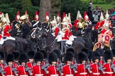 The Colonel's Review 2012: The Third and Fourth Division of the Souvereign's Escort (here the Life Guards) leave the Royal Procession to take up their positions at the St James's Park side of Horse Guards Parade..
Horse Guards Parade, Westminster,
London SW1,

United Kingdom,
on 09 June 2012 at 10:58, image #158