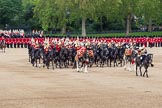 The Colonel's Review 2012: The Mounted Bands of the Household Cavalry have changed direction and are now riding towards HW The Queen..
Horse Guards Parade, Westminster,
London SW1,

United Kingdom,
on 09 June 2012 at 11:51, image #388