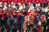 The Colonel's Review 2012: The Band of The Life Guards, with the Kettle Drummer in front..
Horse Guards Parade, Westminster,
London SW1,

United Kingdom,
on 09 June 2012 at 11:51, image #391