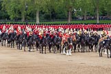The Colonel's Review 2012: The Mounted Bands of the Household Cavalry - The Life Guards on the left, the Blues and Royals on the right..
Horse Guards Parade, Westminster,
London SW1,

United Kingdom,
on 09 June 2012 at 11:51, image #392