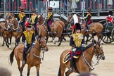 The Colonel's Review 2012: The Commanding Officer  Royal Horse Artillery, Major M G Edward, leading the RHA during the Ride Past..
Horse Guards Parade, Westminster,
London SW1,

United Kingdom,
on 09 June 2012 at 11:51, image #394