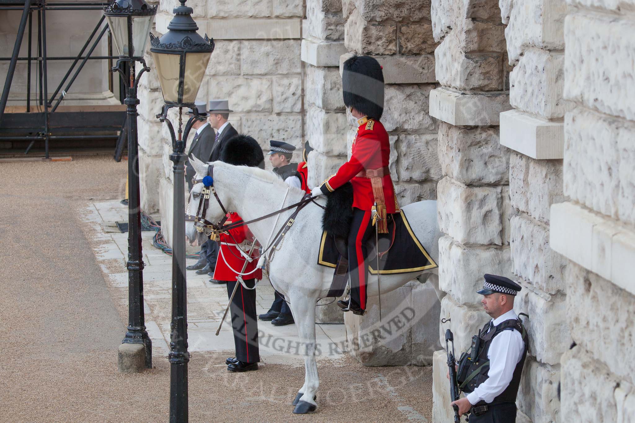 Trooping the Colour 2012: The Adjutant of the Parade, Captain F O B Wells, Coldstream Guards..
Horse Guards Parade, Westminster,
London SW1,

United Kingdom,
on 16 June 2012 at 10:27, image #57