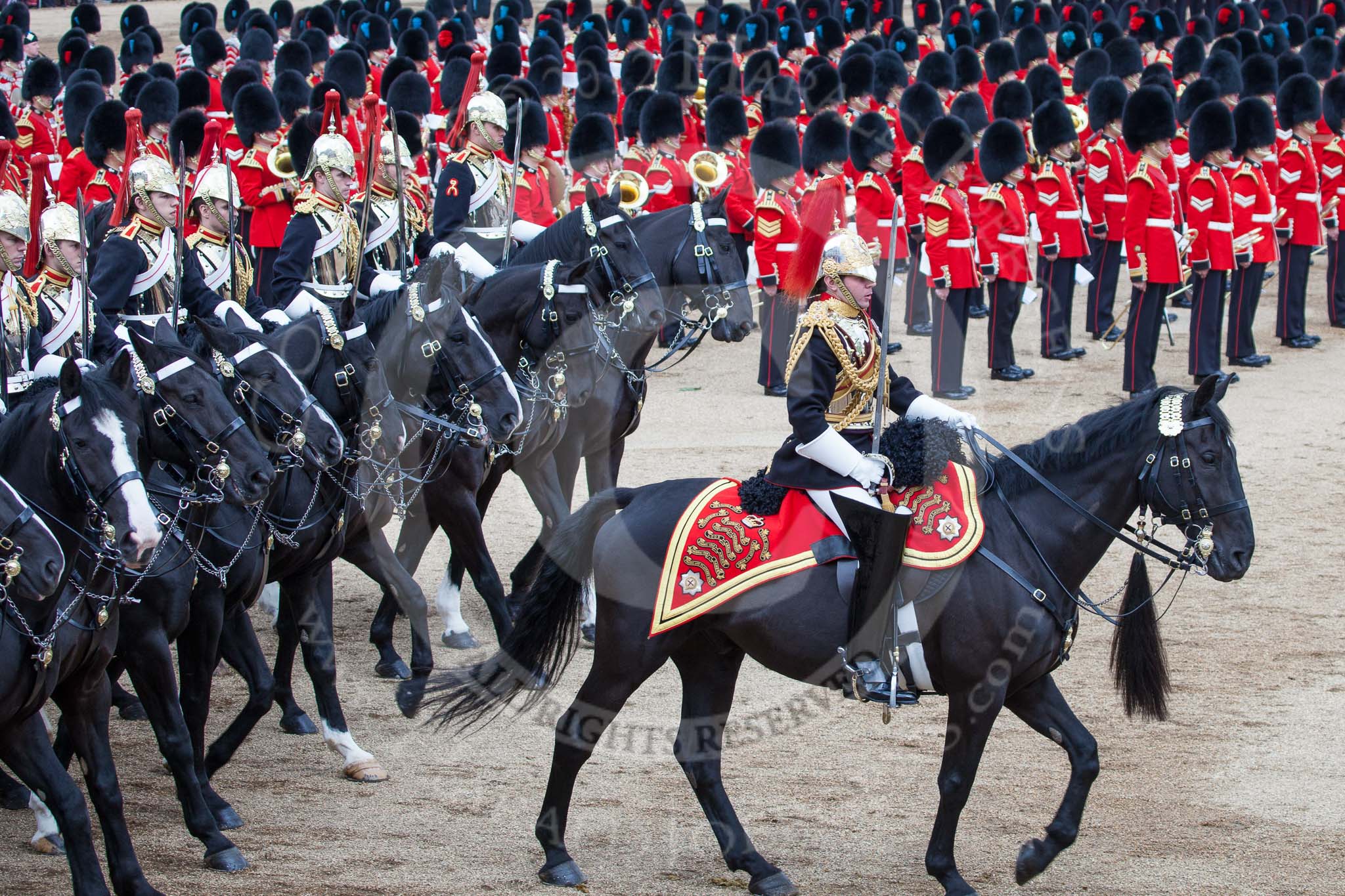 Trooping the Colour 2012: A Captain from the Blues and Royals during the Ride Past..
Horse Guards Parade, Westminster,
London SW1,

United Kingdom,
on 16 June 2012 at 11:56, image #562
