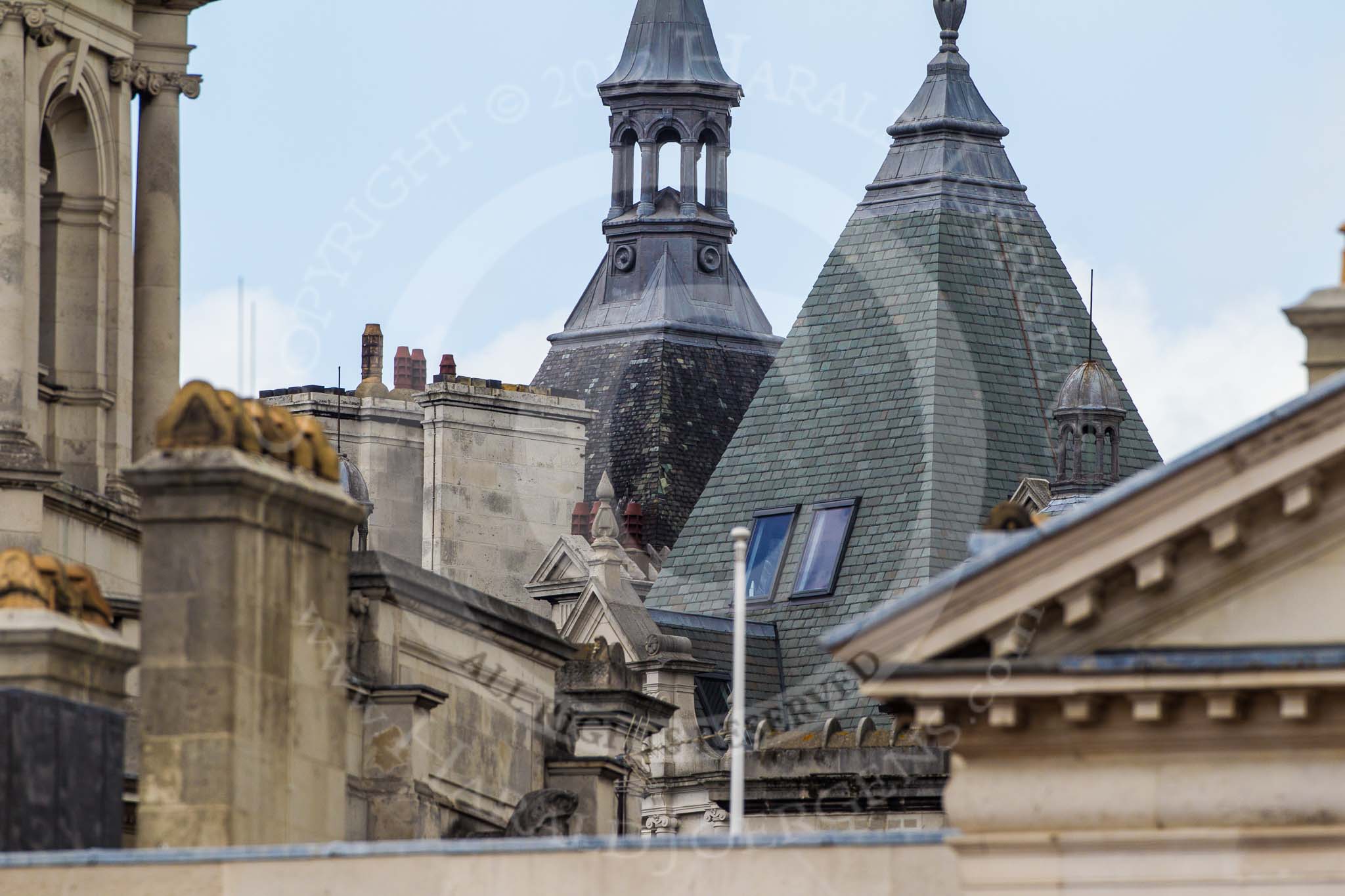Trooping the Colour 2012: Rooftops behind Horse Guards Building - still waiting for the flypast..
Horse Guards Parade, Westminster,
London SW1,

United Kingdom,
on 16 June 2012 at 12:54, image #710