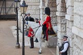 Trooping the Colour 2012: The Adjutant of the Parade, Captain F O B Wells, Coldstream Guards..
Horse Guards Parade, Westminster,
London SW1,

United Kingdom,
on 16 June 2012 at 10:27, image #57