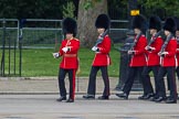 Trooping the Colour 2012: Captain M H Meredith leading No. 3 Guard
No. 7 Company, Coldstream Guards, onto Horse Guards Parade..
Horse Guards Parade, Westminster,
London SW1,

United Kingdom,
on 16 June 2012 at 10:27, image #60