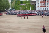 Trooping the Colour 2012: An overview of the Eastern side of Horse Guards Parade: On the left the approach road to the Mall, from where the Royal Party will arrive, then the ivy-covered Citadel, and the Old Admirality Building. In the centre the Colour Party, behind them No. 6 Guard, F Company Scots Guards..
Horse Guards Parade, Westminster,
London SW1,

United Kingdom,
on 16 June 2012 at 10:32, image #75