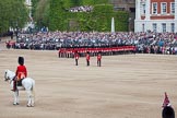 Trooping the Colour 2012: The Eastern side of Horse Guards Parade, with No. 6 Guard behind the Colour Party, and the Adjutant of the Parade in front..
Horse Guards Parade, Westminster,
London SW1,

United Kingdom,
on 16 June 2012 at 10:35, image #85