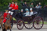 Trooping the Colour 2012: Prince Harry, the Ducess of Cornwall, and the Duchess of Cambridge in the first carriage..
Horse Guards Parade, Westminster,
London SW1,

United Kingdom,
on 16 June 2012 at 10:50, image #117