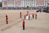 Trooping the Colour 2012: After the two carriages have passed, the saluting base for HM The Queen is moved into place..
Horse Guards Parade, Westminster,
London SW1,

United Kingdom,
on 16 June 2012 at 10:52, image #133
