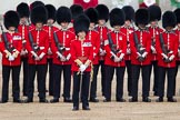 Trooping the Colour 2012: No. 3 Guard, No. 7 Company, Coldstream Guards, in front the Ensign, Major G W J Lock..
Horse Guards Parade, Westminster,
London SW1,

United Kingdom,
on 16 June 2012 at 10:55, image #137