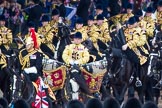 Trooping the Colour 2012: A closer look at the Mounted Band of the Household Cavalry as they arrive on Horse Guards Parade..
Horse Guards Parade, Westminster,
London SW1,

United Kingdom,
on 16 June 2012 at 10:56, image #144
