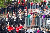 Trooping the Colour 2012: The Blues and Royals arriving as First and Second Division of the Souvereign's Escort..
Horse Guards Parade, Westminster,
London SW1,

United Kingdom,
on 16 June 2012 at 10:57, image #147
