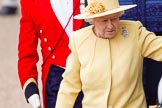 Trooping the Colour 2012: Leaving the Glass Coach, HM The Queen..
Horse Guards Parade, Westminster,
London SW1,

United Kingdom,
on 16 June 2012 at 11:00, image #174
