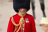 Trooping the Colour 2012: HM The Queen leaving the Glass Coach, and a tall Captain from the Coldstream Guards..
Horse Guards Parade, Westminster,
London SW1,

United Kingdom,
on 16 June 2012 at 11:00, image #178