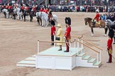 Trooping the Colour 2012: HM The Queen and HRH The Prince Philip getting standing on the saluting base whilst the National Anthem is played..
Horse Guards Parade, Westminster,
London SW1,

United Kingdom,
on 16 June 2012 at 11:00, image #182