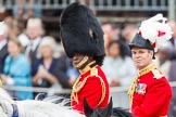 Trooping the Colour 2012: During the Inspection of the Line: Aide-de-Camp Captain F A O Kuku, Grenadier Guards, Major General Commanding the Household Division and General Officer Commanding London District, Major General G P R Norton..
Horse Guards Parade, Westminster,
London SW1,

United Kingdom,
on 16 June 2012 at 11:02, image #198
