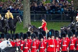 Trooping the Colour 2012: During the Inspection of the Line, riding behind the No. 6 Guard, the Brigade Major Household Division, Lieutenant Colonel A P Speed, Scots Guards..
Horse Guards Parade, Westminster,
London SW1,

United Kingdom,
on 16 June 2012 at 11:05, image #226