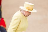 Trooping the Colour 2012: HM The Queen leaving the Glass Coach, after the Inspection of the Line, to step onto the saluting base..
Horse Guards Parade, Westminster,
London SW1,

United Kingdom,
on 16 June 2012 at 11:08, image #251