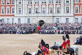 Trooping the Colour 2012: The Glass Coach is driven away through an arch of the Old Admirality Building..
Horse Guards Parade, Westminster,
London SW1,

United Kingdom,
on 16 June 2012 at 11:09, image #258