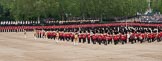 Trooping the Colour 2012: The Massed Bands playing during the Massed Bands Troop..
Horse Guards Parade, Westminster,
London SW1,

United Kingdom,
on 16 June 2012 at 11:12, image #271