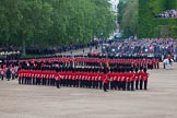Trooping the Colour 2012: To quote the official programme: "With the Ensign and Colour at the front, the Escort slow marches towards No. 6 Guard so that it is ready to Troop The Colour.".
Horse Guards Parade, Westminster,
London SW1,

United Kingdom,
on 16 June 2012 at 11:23, image #323