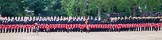 Trooping the Colour 2012: The Colour is trooped along the long lines of guardsmen, with No. 2 Guard at the left to No. 5 Guard on the right. In front, on the left, the Field Officer, and in the centre the Ensign, carrying the Colour..
Horse Guards Parade, Westminster,
London SW1,

United Kingdom,
on 16 June 2012 at 11:27, image #352
