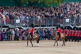 Trooping the Colour 2012: The Field Officer and the Major of the Parade leading the guards division during the March past..
Horse Guards Parade, Westminster,
London SW1,

United Kingdom,
on 16 June 2012 at 11:34, image #392