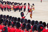 Trooping the Colour 2012: About to lower the Colour in fromt of Her Majesty, the Ensign, Second Lieutenant Hugo Codrington, preparing for the "flourish". It's "Eyes right" for the Escort to the Colour..
Horse Guards Parade, Westminster,
London SW1,

United Kingdom,
on 16 June 2012 at 11:36, image #422