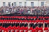 Trooping the Colour 2012: The March Past in Quick Time, the guards divisions turning left again in front of the Old Admirality Building..
Horse Guards Parade, Westminster,
London SW1,

United Kingdom,
on 16 June 2012 at 11:47, image #502