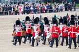 Trooping the Colour 2012: Drummers, Pipers, and members of the Band of the Grenadier Guards marching along Horse Guards Parade before the start of the Ride Past..
Horse Guards Parade, Westminster,
London SW1,

United Kingdom,
on 16 June 2012 at 11:52, image #522