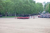 Trooping the Colour 2012: No. 6 Guard, F Company Scots Guards, now in a much more 'compact' formation, are moving to the rear of No. 1 to No. 5 Guard for the March Off..
Horse Guards Parade, Westminster,
London SW1,

United Kingdom,
on 16 June 2012 at 12:06, image #625