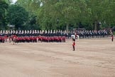 Trooping the Colour 2012: The Household Cavalry is starting to leave, here The Blues and Royals are riding towards the access road to The Mall..
Horse Guards Parade, Westminster,
London SW1,

United Kingdom,
on 16 June 2012 at 12:06, image #628