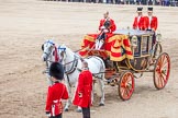 Trooping the Colour 2012: The Glass Coach with HRH The Duke of Edinburgh at the endof the parade..
Horse Guards Parade, Westminster,
London SW1,

United Kingdom,
on 16 June 2012 at 12:10, image #660