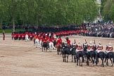 Trooping the Colour 2012: The March Off -  behind all the guardsmen a part of the Royal Procession..
Horse Guards Parade, Westminster,
London SW1,

United Kingdom,
on 16 June 2012 at 12:13, image #689