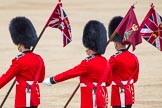 Trooping the Colour 2012: "Keepers of the Ground" with the regimental flags on the march again after the parade..
Horse Guards Parade, Westminster,
London SW1,

United Kingdom,
on 16 June 2012 at 12:15, image #693