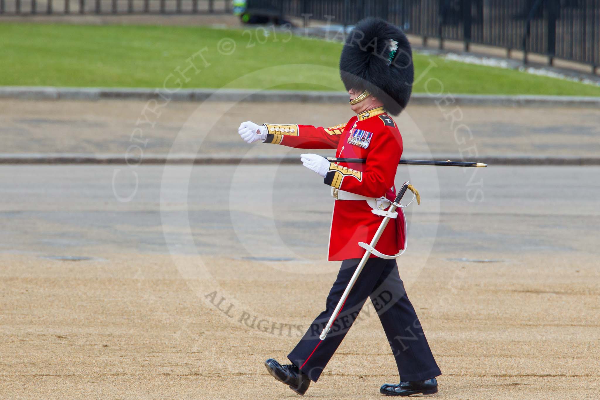 The Colonel's Review 2013: WO1 Garrison Sergeant Major William 'Bill' Mott OBE MVO, Welsh Guards..
Horse Guards Parade, Westminster,
London SW1,

United Kingdom,
on 08 June 2013 at 10:19, image #75