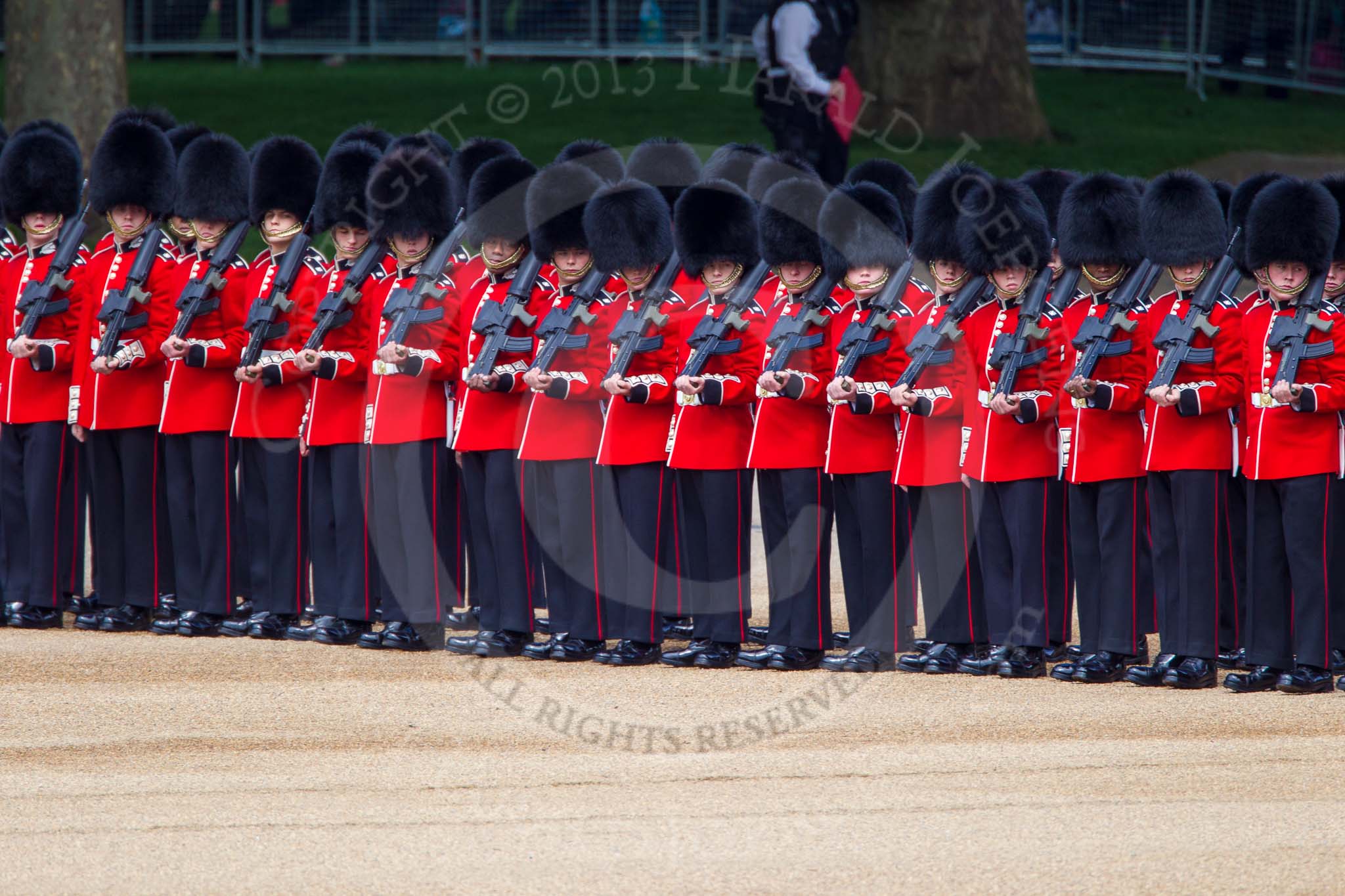 The Colonel's Review 2013: No. 5 Guard, F Company Scots Guards..
Horse Guards Parade, Westminster,
London SW1,

United Kingdom,
on 08 June 2013 at 10:26, image #94