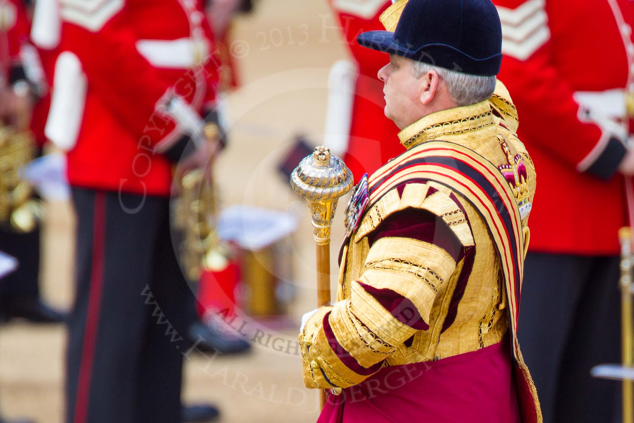The Colonel's Review 2013: Drum Major Stephen Staite, Grenadier Guards..
Horse Guards Parade, Westminster,
London SW1,

United Kingdom,
on 08 June 2013 at 10:26, image #99