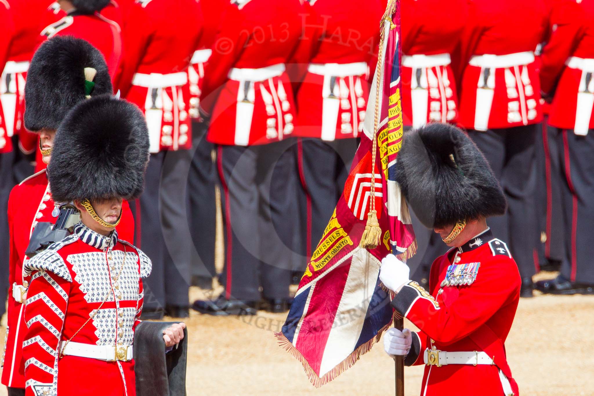 The Colonel's Review 2013: The Colour has been uncased. A detailed photographic record of the uncasing can be found in The Major Generals Review and The Colonels Review..
Horse Guards Parade, Westminster,
London SW1,

United Kingdom,
on 08 June 2013 at 10:33, image #150