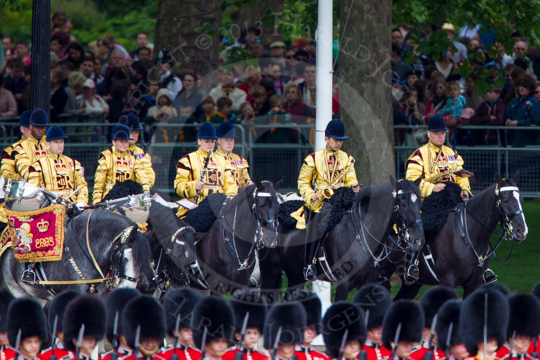 The Colonel's Review 2013: The Mounted Bands of the Household Cavalry..
Horse Guards Parade, Westminster,
London SW1,

United Kingdom,
on 08 June 2013 at 11:11, image #458