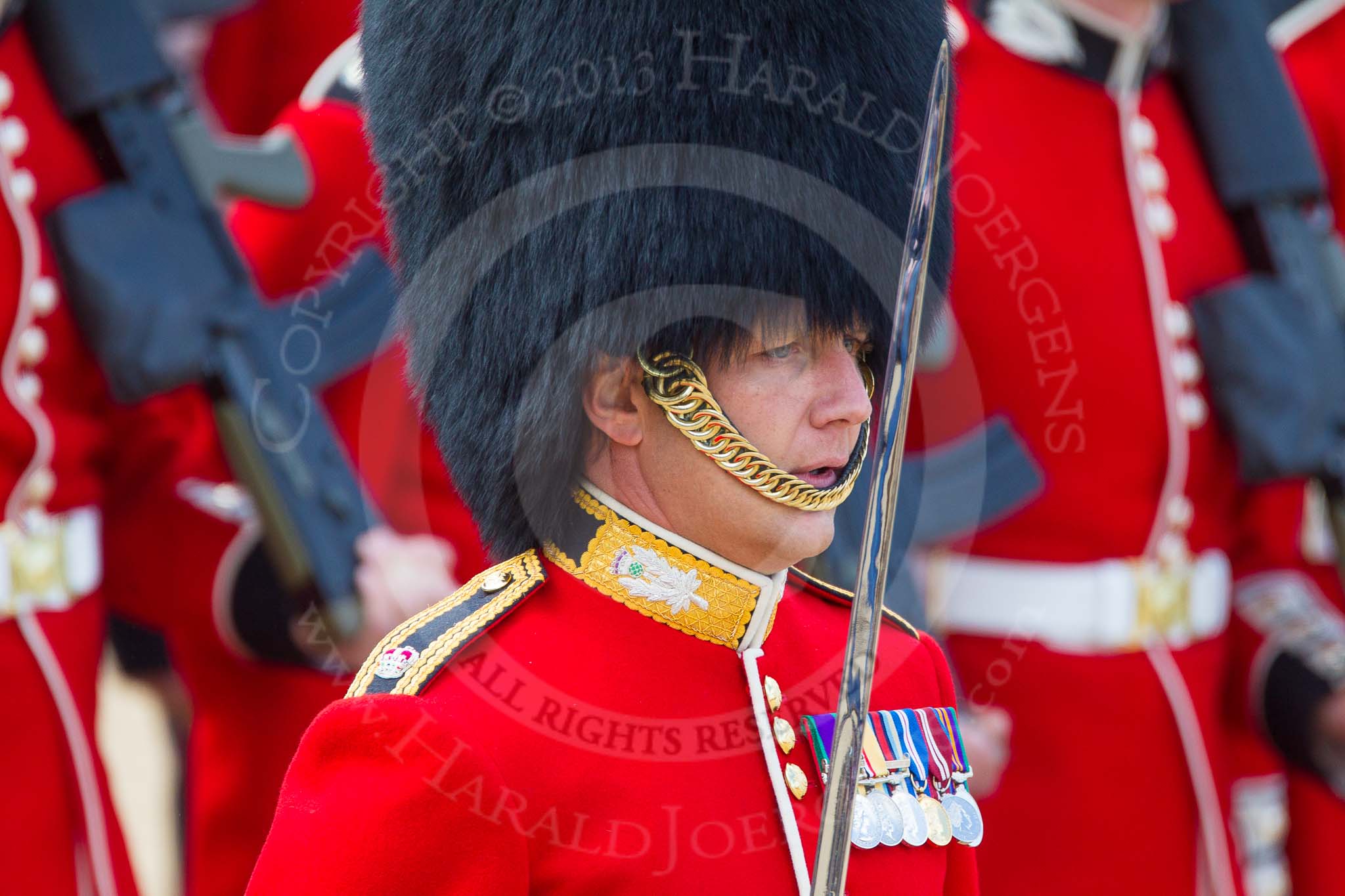 The Colonel's Review 2013: Major J A Hughes No. 5 Guard, F Company Scots Guards..
Horse Guards Parade, Westminster,
London SW1,

United Kingdom,
on 08 June 2013 at 11:36, image #645