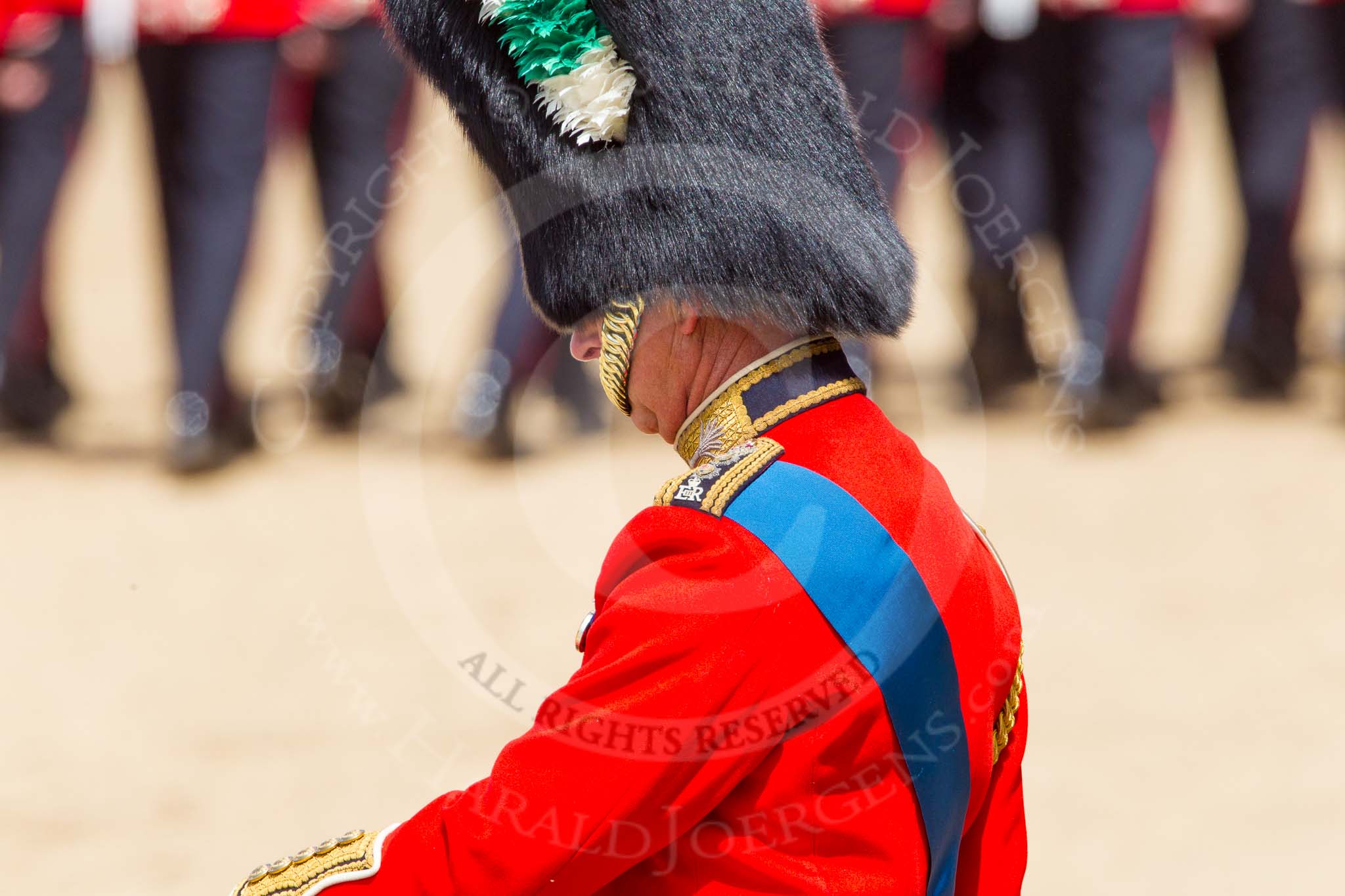 The Colonel's Review 2013: HRH The Prince of Wales, Colonel Welsh Guards..
Horse Guards Parade, Westminster,
London SW1,

United Kingdom,
on 08 June 2013 at 11:38, image #662