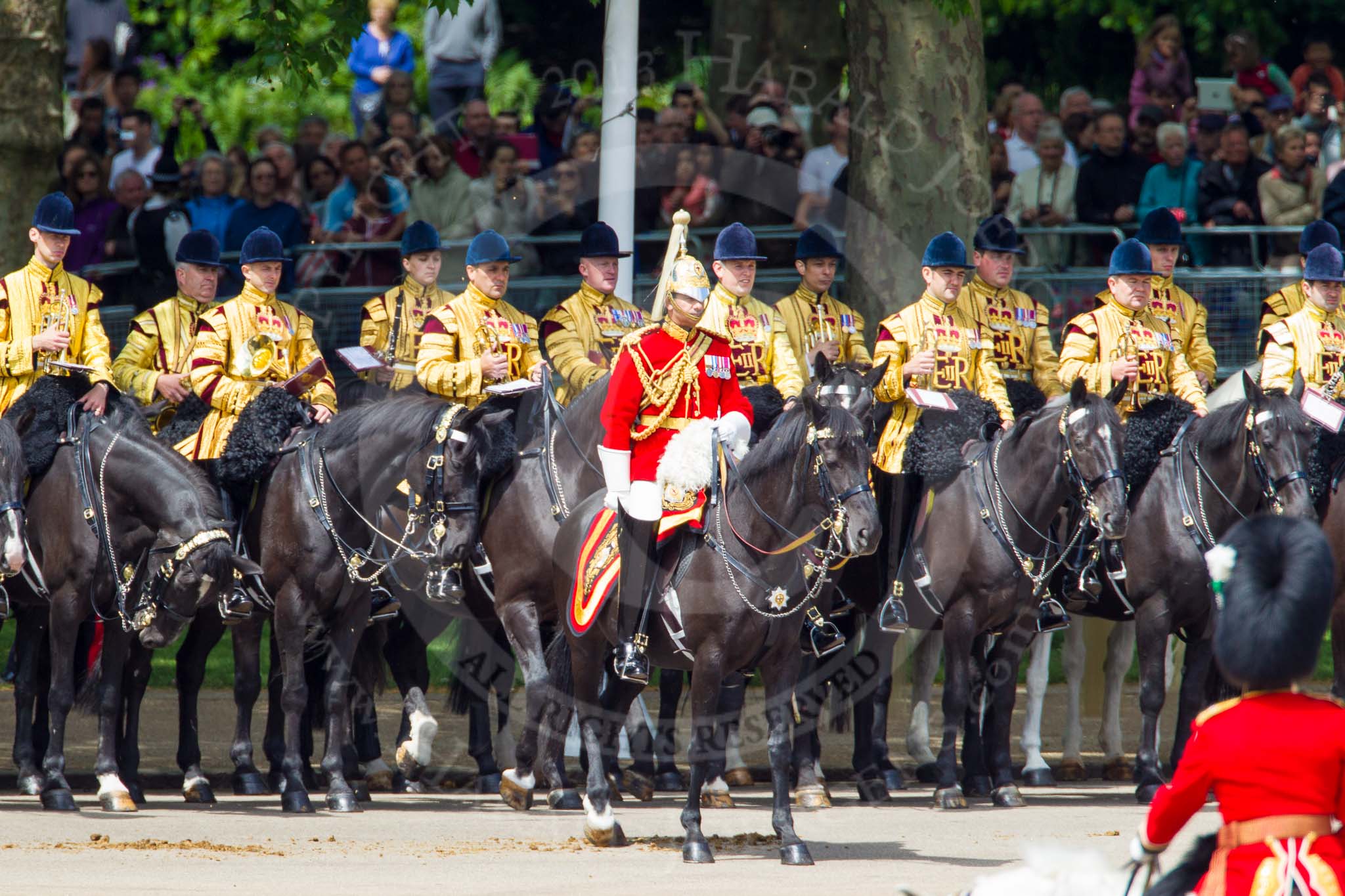 The Colonel's Review 2013: the Mounted Bands of the Household Cavalry..
Horse Guards Parade, Westminster,
London SW1,

United Kingdom,
on 08 June 2013 at 11:39, image #669