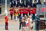 The Colonel's Review 2013: The first of the bands marching down Horse Guards Road from The Mall - the Band of the Coldstream Guards, lead by Senior Drum Major Matthew Betts, Grenadier Guards..
Horse Guards Parade, Westminster,
London SW1,

United Kingdom,
on 08 June 2013 at 10:12, image #39
