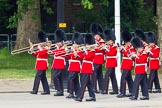The Colonel's Review 2013: Musicians of the Band of the Coldstream Guards marching on Horse Guards Road..
Horse Guards Parade, Westminster,
London SW1,

United Kingdom,
on 08 June 2013 at 10:13, image #43